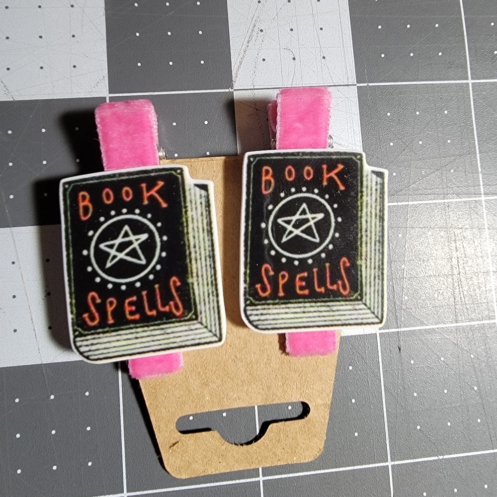 Set of Spell Hair Clips